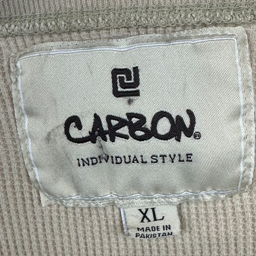 Capa base térmica de carbono para hombre Waffle Pullover tostado talla XL manga larga algodón - Imagen 4 de 11