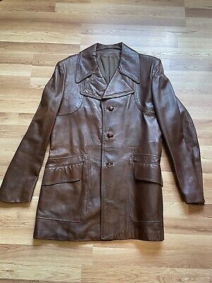 Vintage leather blazer sales