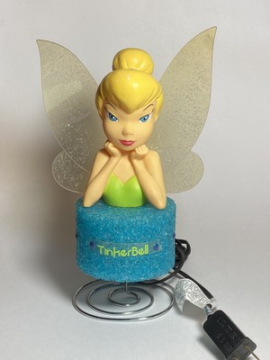 Disney Peter Pan Tinkerbell Nightlight Lamp Princess Fairy Disney Peter Pan Tinkerbell Nightlight, Disney Fairies Table Lamp
