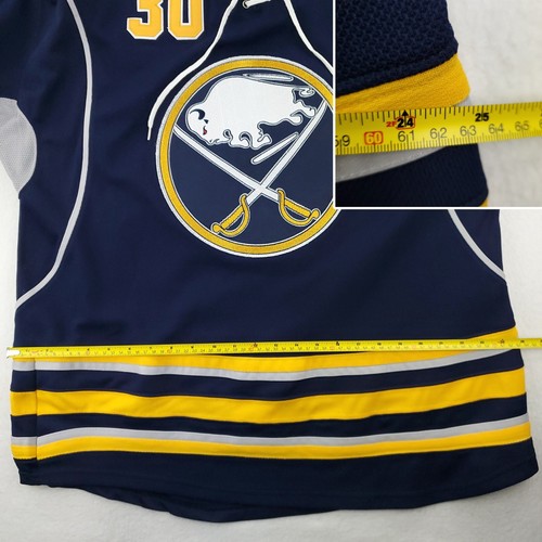 Buffalo Sabres NHL Hockey Jersey CCM Center Ice RBK Fight Strap 30 Miller Sz. 50 - Picture 9 of 16