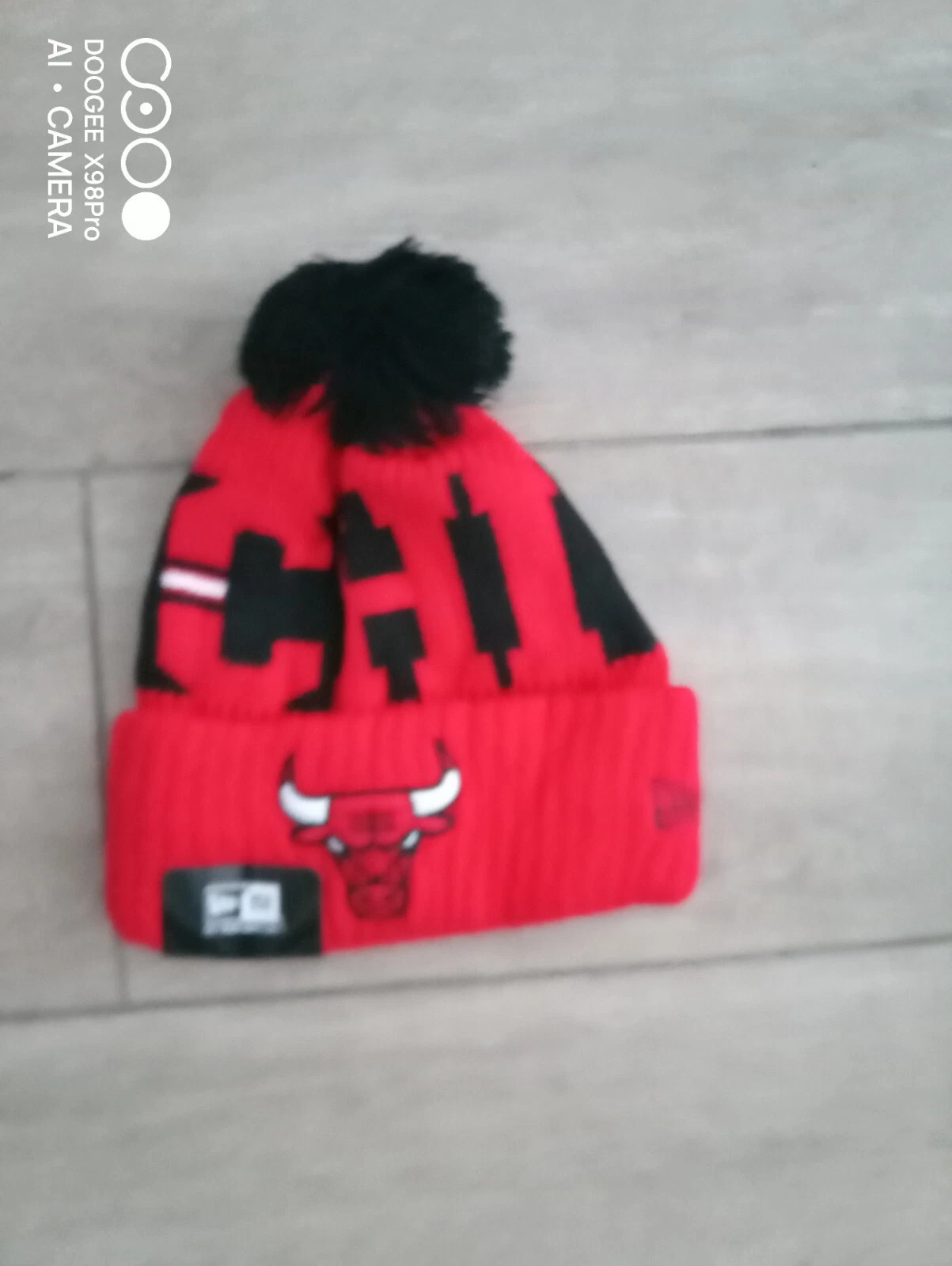Chicago Bulls NBA Bobble Beanie Team Multi Colour Tag Still On