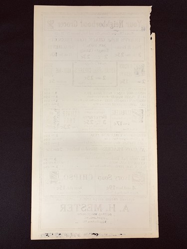 A.H. MESTER General Merch "YOUR NEIGHBORHOOD GROCER" Mainland, PA Est 1934 AD C - Picture 7 of 7