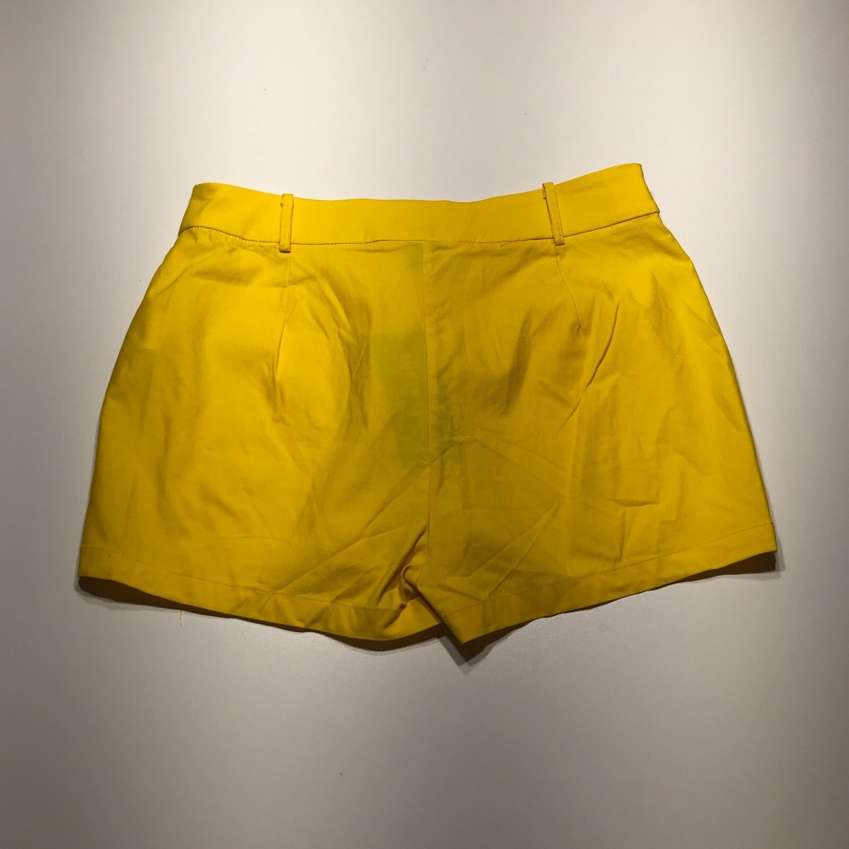 Shein EZwear Shorts Womens Large Yellow Shortie Stretch Easy