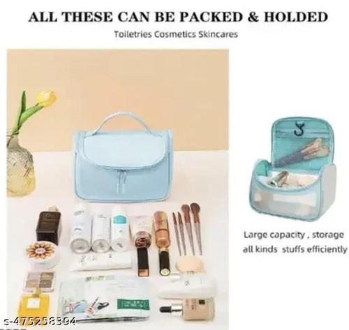 Astute Ukit Washbag - Blue, For Jewelry, Makeup & Watch Organizers, Waterproof - Picture 4 of 4