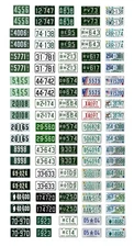1/64 scale model car assorted USA New Hampshire license plates state tags 1:64