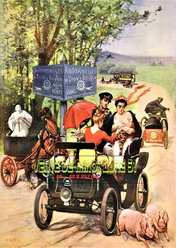Automobiles De Dion Bouton - 92  Puteaux vers 1900    -  A3 plastifié - Imagen 1 de 24