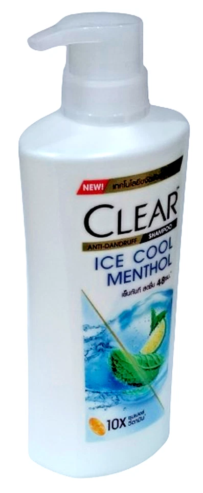Champú anticaspa transparente Ice Cool Mentol 400 ml súper vitamina lima y mentol Foto 4 de 4