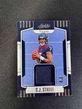 2023 Panini Absolute C.J. Stroud RC Jersey Patch Texans Rookie #ARM-40