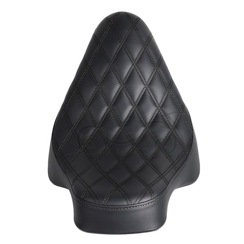 Asiento de conductor solo negro apto para Harley Softail Springer FXSTS Fat Boy FLSTF - Imagen 9 de 15