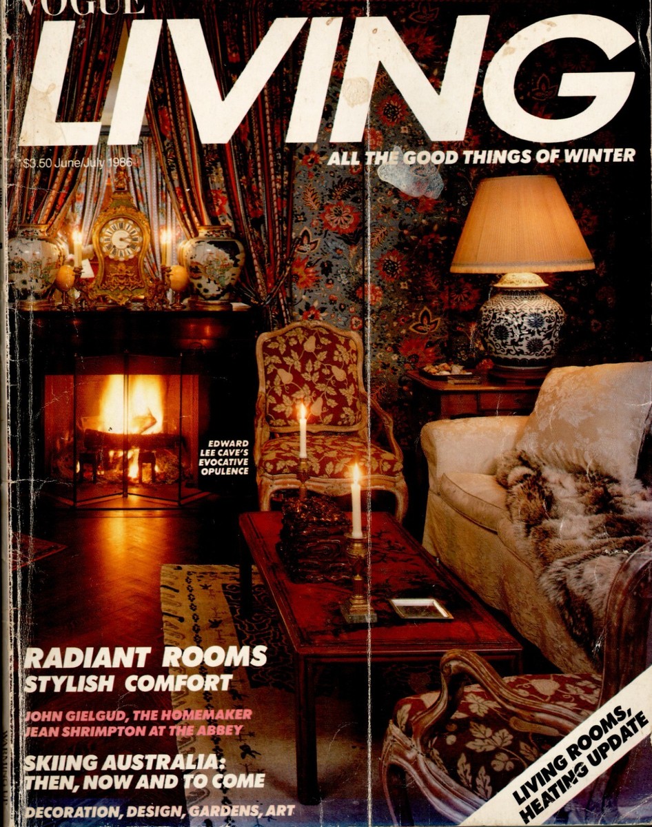 Vogue Living Australia - June/July 1986 - rare 1980s home