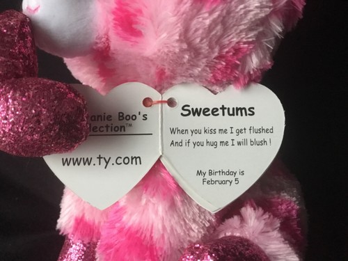 W-F-L TY Día de San Valentín Beanie Boos Glubschi selección peluche amor Boo ́s - Imagen 29 de 35