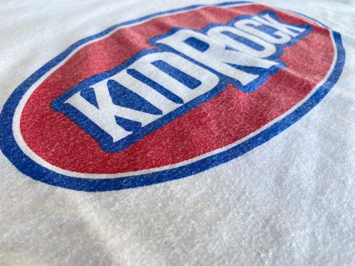 RARA T-shirt vintage KID ROCK Ringer, maglietta Med concerto Detroit, Kingsford STP USA - Foto 8 di 10