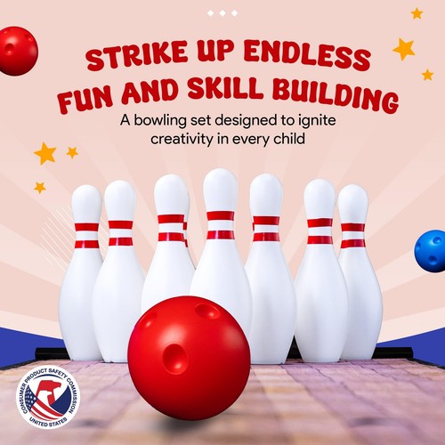 ActiveJoy - Kids Bowling Set - Indoor and Outdoor Home Game - Bowling Alley T... - Picture 7 of 7