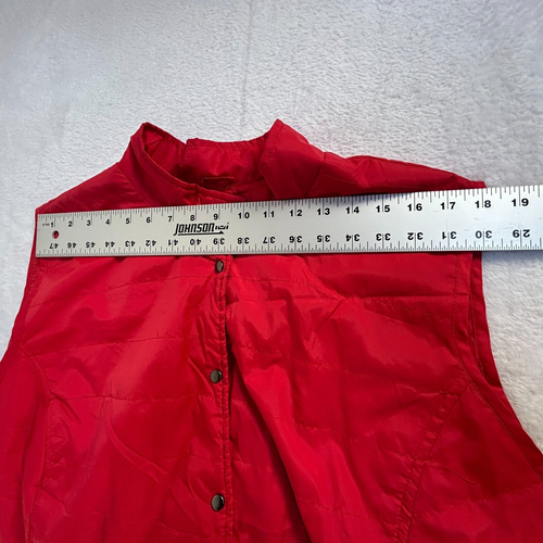 Avenue Women Red Quilted Puffer Vest Plus Size 30/32 Lightweight Jacket Packable - Picture 6 of 8