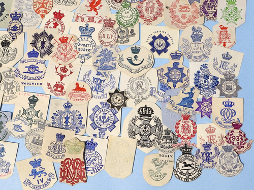Lote ~145 Membretes Sueltos Regimientos del Ejército del siglo XIX Crestas en Relieve #EL/D - Imagen 8 de 8