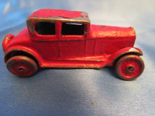 (2) vintage Barclay lead alloy slush toy cars Red and Black - Picture 11 of 16
