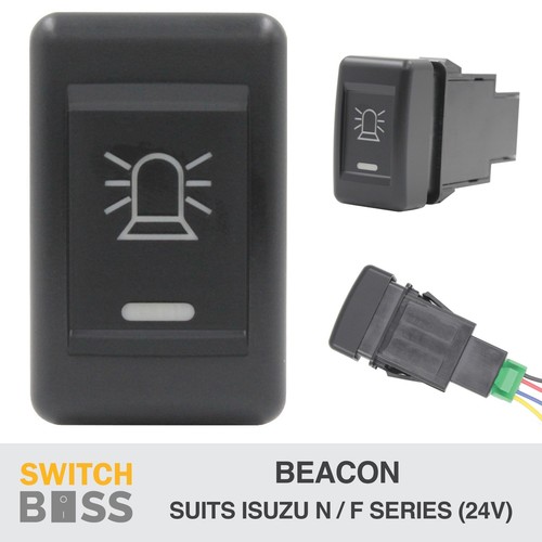 Push Switch ALL STYLES to suit ISUZU TRUCK N Series F Series 24v NPR NPS LED - Picture 18 of 74