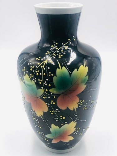 Vase Krüger Geiersthal Vintage Handbemalt wunderschönes Design 50/60er Jahre - Bild 8 von 12