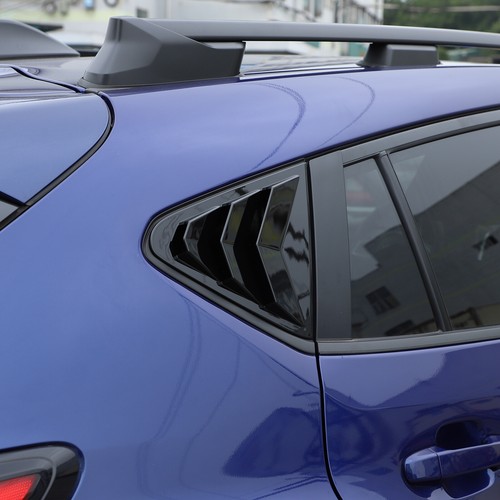 ABS Gloss Black Rear Quarter Glass Overlay Trim For Subaru Crosstrek 2023-2024 - Foto 2 di 5