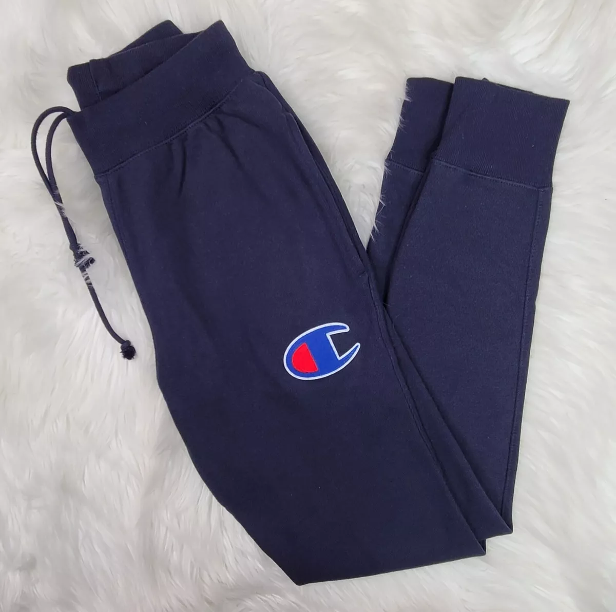 Champion Sweat Pants Womens XS Navy Reverse Weave Joggers Casual Ladies