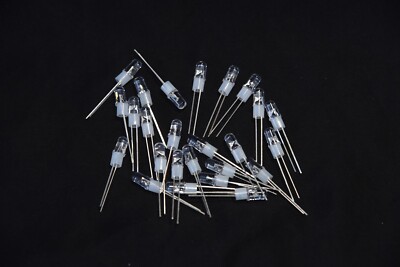 Lot of 8V Bi-Pin LED Lamp Light Bulbs for Vintage Receivers AM/FM