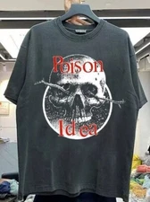 Poison Idea Rock Band Short Sleeve Black Unisex Tshirt Men Women S-5XL