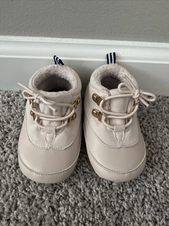 Bota de pato de piel sintética Nautica en rosa talla 4 suelas suaves bebé niña nueva sin etiquetas Foto 3 de 4