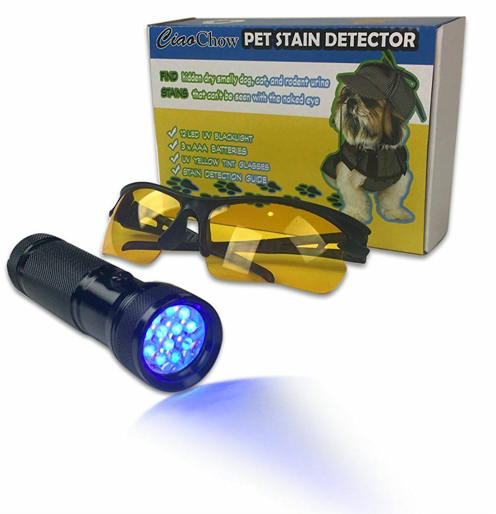 CIAO CHOW PET STAIN UV URINE DETECTOR BLACKLIGHT FLASHLIGHT