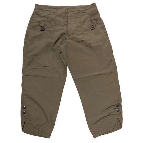cropped brown hiking pants size 