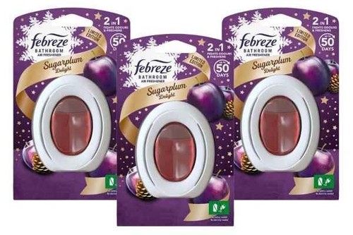 3er Pack Febreze 2 IN 1 Badezimmer Lufterfrischer - Bild 2 von 7