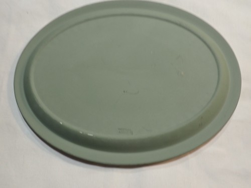 Wedgwood Jasperware Sage Green Oval Plate 10" x 7.5 " Greek Mythology Cherubs - Picture 7 of 10