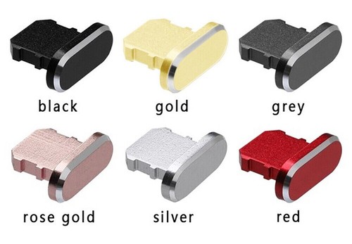 Charging Port Anti Dust Cover Plug for iPhone 14 13 12 11 SE XR XS 8 7 6 5 Alumi - Picture 12 of 32