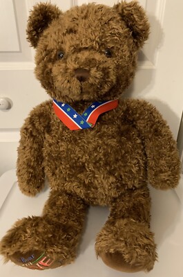 BIG Gund WISH BEAR LOVE FOLLOW YOUR HEART 27'' Brown Plush Stuffed Animal Toy