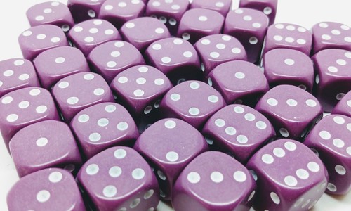 Dice 14mm with spots. Packs of 25 - Picture 17 of 19
