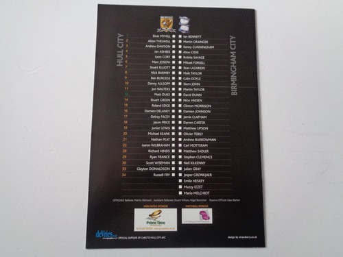 HULL CITY v BIRMINGHAM CITY - JULY 1st, 2004 - PRE-SEASON FRIENDLY - Picture 2 of 2