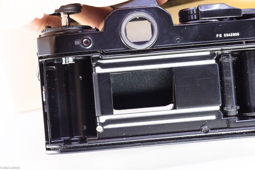 DEFECT nikon Fe black film camera boxed l6 - Photo 8/9