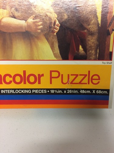 2 VTG Puzzles 1000 & 520 Pcs Kodacolor Toy Doll & Animals Spring Flower Bouquet - Picture 3 of 9