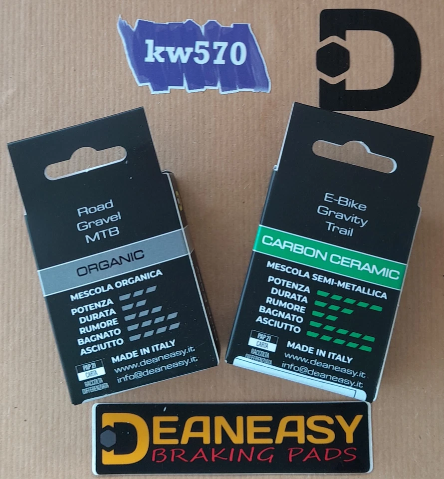 Deaneasy -Coppia pastiglie x Shimano XTR/XT/Saint/Zee D/H Organic Carbon Ceramic - Imagen 2 de 4