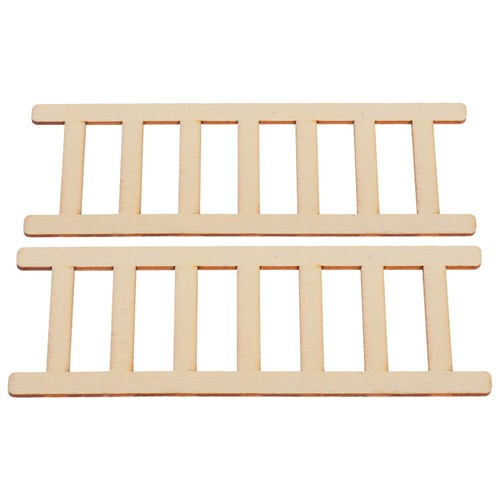 2 Pezzi Mini Scala Decorazione Miniatura Scale in Legno per Casa delle Bambole Decorativa - Foto 9 di 12