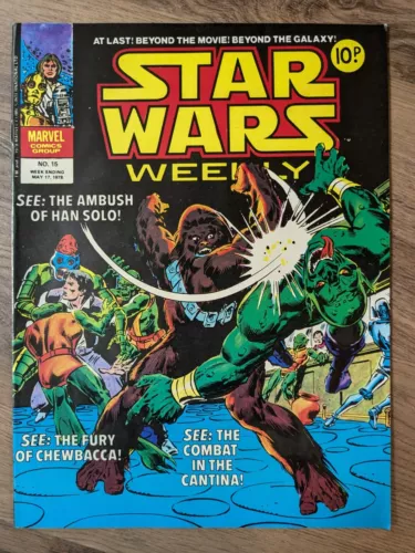 Star Wars Weekly #15 1978 Marvel UK - Early Star-Lord App - We Combine Shipping!