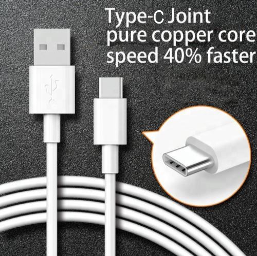 3M USB Typ C Schnellladen Daten Netzkabel Blei weiß Samsung Galaxy A52 A53 - Bild 4 von 12