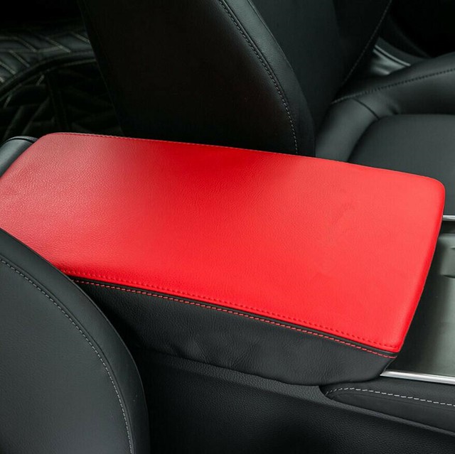 Fit For Honda Accord 2018 2019 2020 Red Car Armrest Box PU Leather