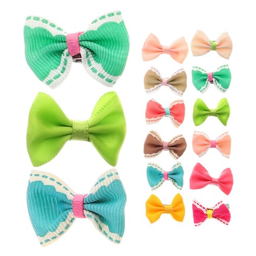 30pcs Bowknot Alligator Pet Dog Hair Clips Cat Puppy Grooming Hair Accessories - Picture 2 of 12