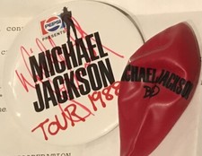 BAD Tour Michael Jackson Autographed At The April 13, 1988 Concert At The Omni