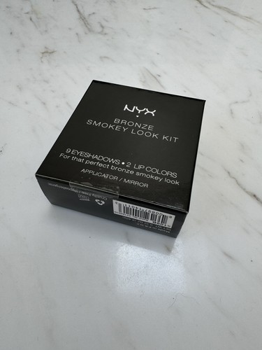 NYX S109B Bronce Smokey Look Kit 9 sombras de ojos y 2 colores de labios nuevo tamaño de viaje - Imagen 2 de 8