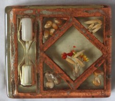 Vintage Dried Flower Sand hourglass Egg Timer...