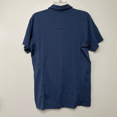 Arcteryx Shirt Mens M Blue Captive Polo Performance Stretch Hiking Outdoor - Picture 3 of 15