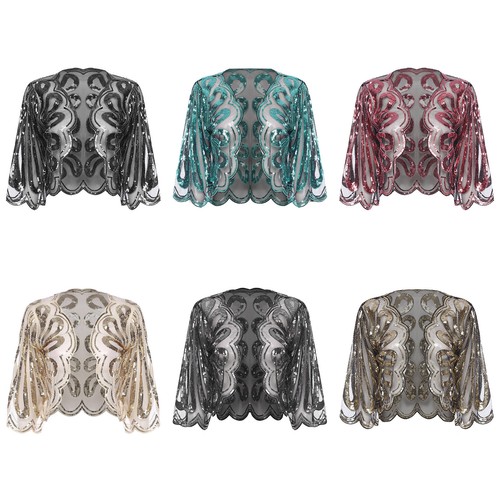 Damen Bolero Leichtgewichtig Kleidungs-Zubehör Feminin Schal Auffällig Capelet - Bild 5 von 89