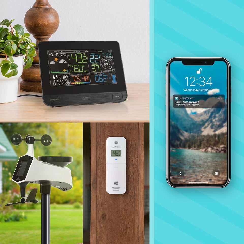 La Crosse Technology Wi-Fi Professional Weather Center,Remote Monitoring. |1839 - Image 3 of 4