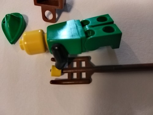 Lego Vintage Castle Forestman Minifigur cas131a schwarzes Halsband 6066 6071 - Bild 4 von 4